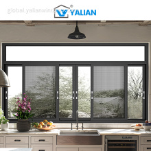 Wholesale antitheft aluminum door Triple-Track Sliding Windows Aluminum Window Customizable Manufactory